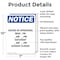 Signmission Hours Of Operation Mon - Fri _, 7 in W x Rectangle, Aluminum OS-2PACK-NS-A-710-V-13542 - alternate 2